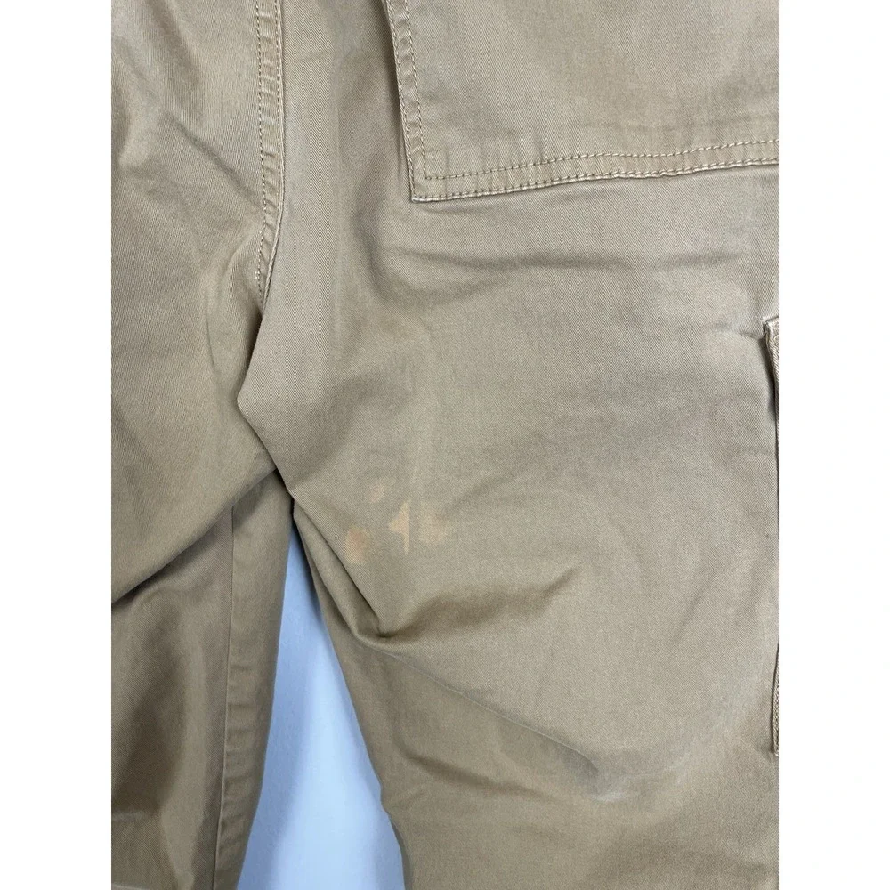 Bearbottom Cargo Joggers Men Large 32 Tan Khaki Brown Stretch Pants Outdoor READ - Picture 8 of 8